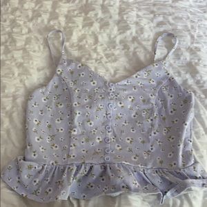 Purple Flores design top